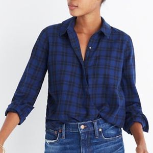 Madewell | Plaid Crossover Top